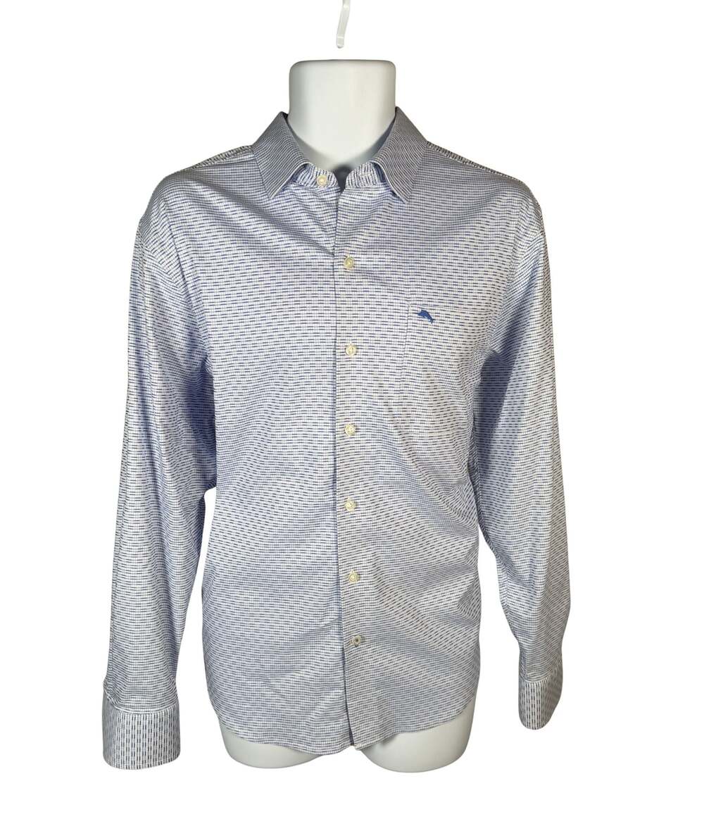 Tommy Bahama Sarasota Stretch Ventura IslandZone Stripe Long Sleeve Shirt